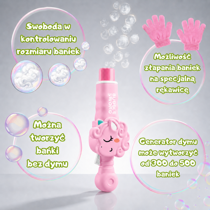 WOOPIE Unicorn Smoke Bubble Machine - Magical Fun