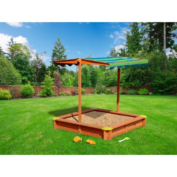 Lily Sandpit AXI wooden sandbox with roof - perfect fun!