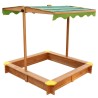 Lily Sandpit AXI Wooden Sandpit with Adjustable Roof
