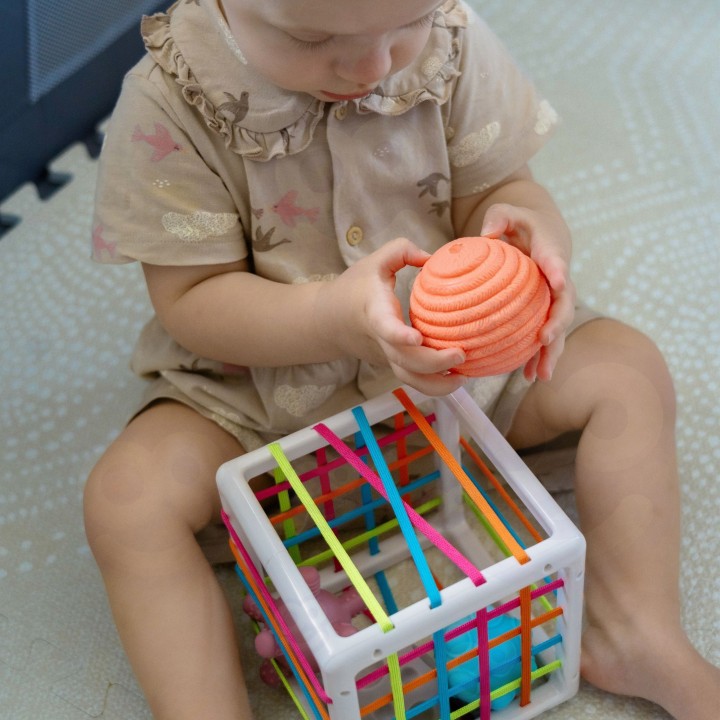 Flexible sensory cube educational sorter for children 3+ - WOOPIE