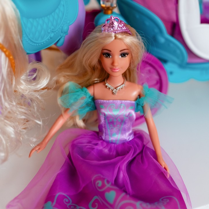 Princess Doll Carriage Horse Toy Set WOOPIE - Magic Carriage