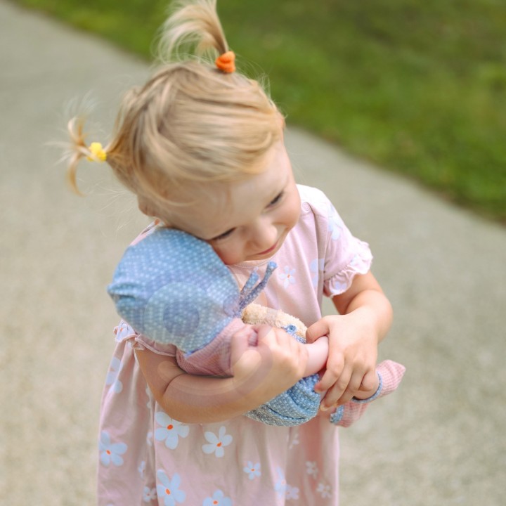 WOOPIE ROYAL Baby Doll 36 cm with Teddy Bear and Feeding Accessories