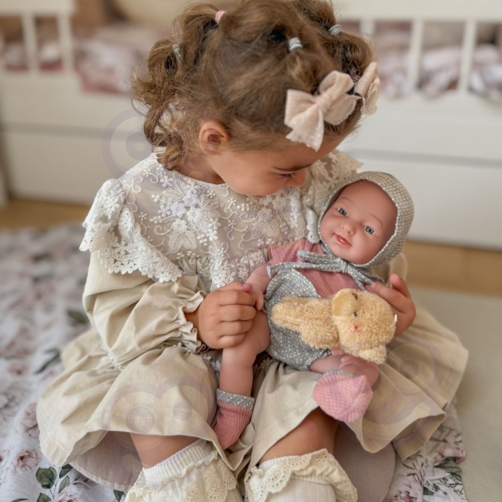 WOOPIE ROYAL Lalka Bobas 36 cm z Misiem i Akcesoriami do Karmienia