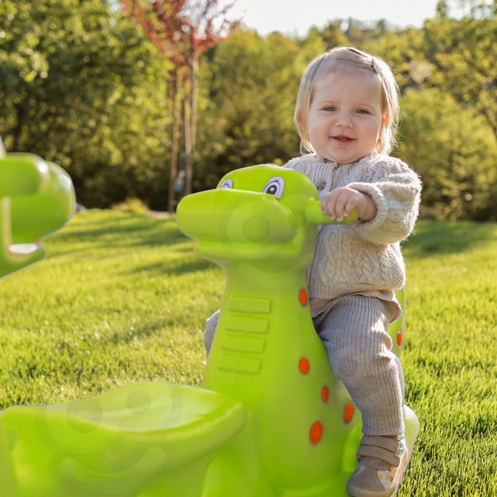 WOOPIE Dino Rocker Balance Swing Light Green - Perfect Fun