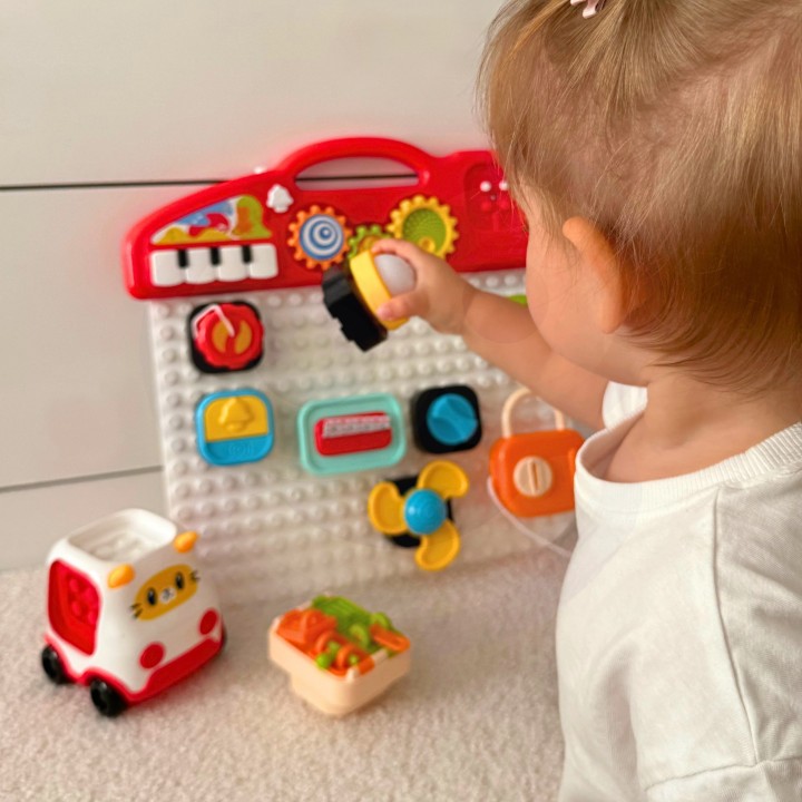 WOOPIE BABY Montessori Manipulative Board Colorful Activity Panel