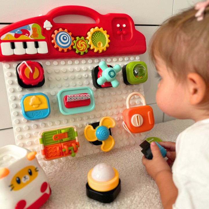 WOOPIE BABY Montessori Manipulative Board Colorful Activity Panel