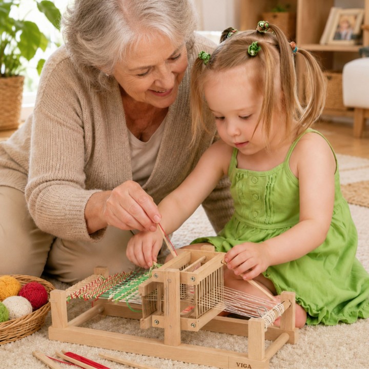 VIGA Wooden Weaving Loom - Weaving Workshop