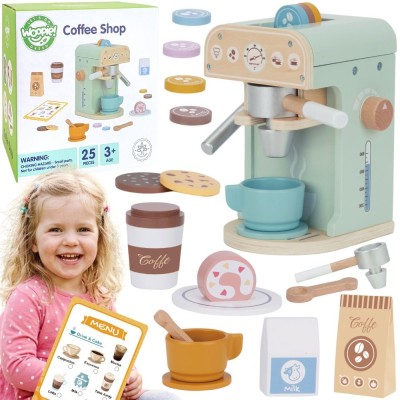 WOOPIE GREEN Coffee Maker 25 pcs - Wooden Barista Confectionery