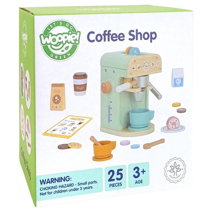 WOOPIE GREEN Ekspres do Kawy 25 el. - Drewniana Cukiernia Barista