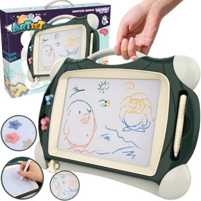 WOOPIE Magnetic Color Marker Board + 2 Stamps Green