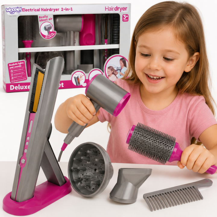WOOPIE Little Hairdresser's Set - Hair Dryer and Straightener