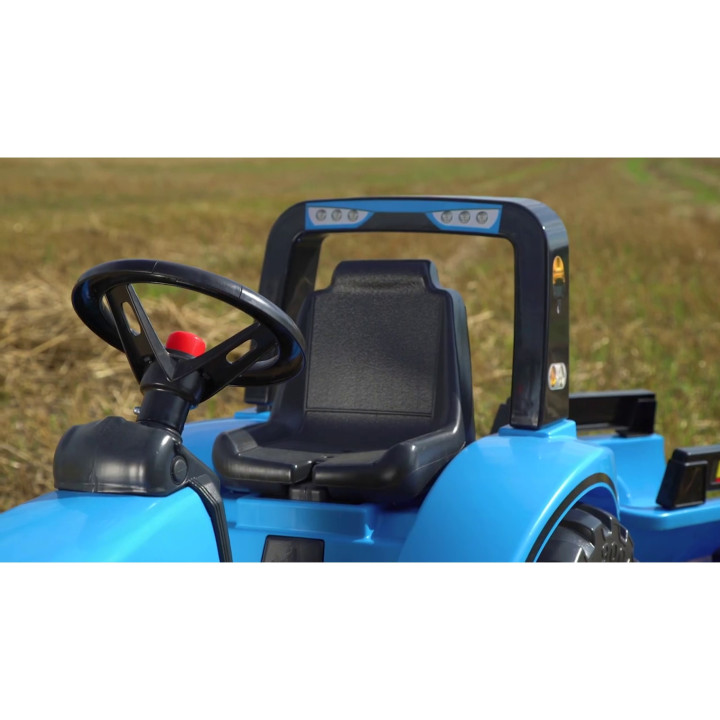 FALK Traktor Landini na pedały z przyczepą Niebieski