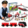 WOOPIE Electric Train Set Locomotive Track Farm Animals 70 pcs.