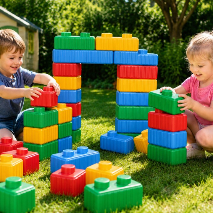 WOOPIE Construction Blocks XXL 43 pcs with Car