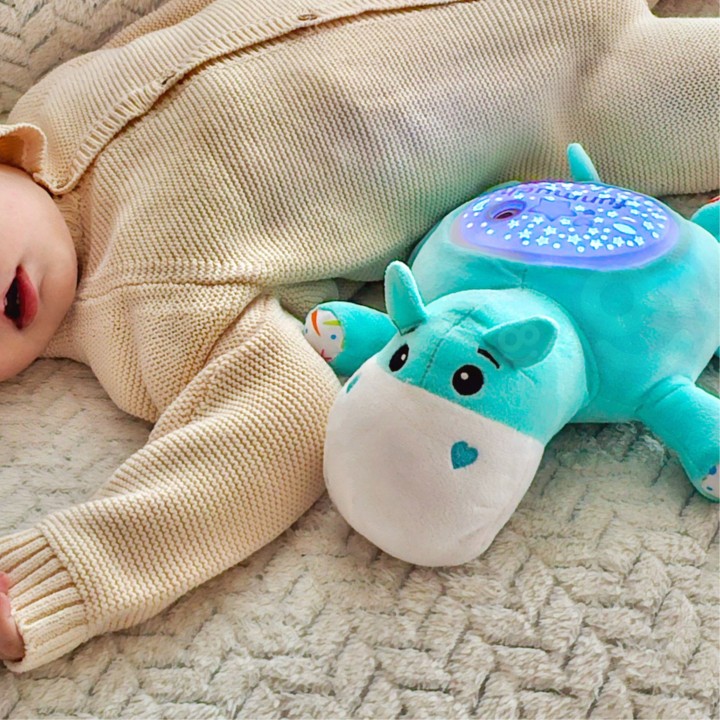 WOOPIE BABY Przytulanka Projektor 2w1 Hipopotam - Usypiacz