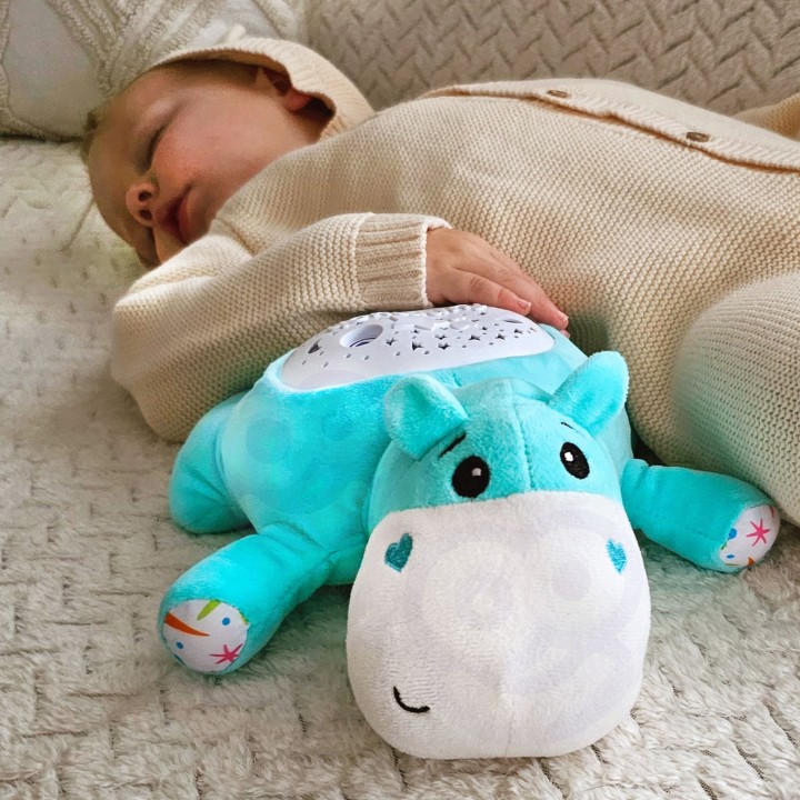 WOOPIE BABY Przytulanka Projektor 2w1 Hipopotam - Usypiacz