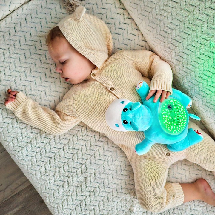 WOOPIE BABY Przytulanka Projektor 2w1 Hipopotam - Usypiacz