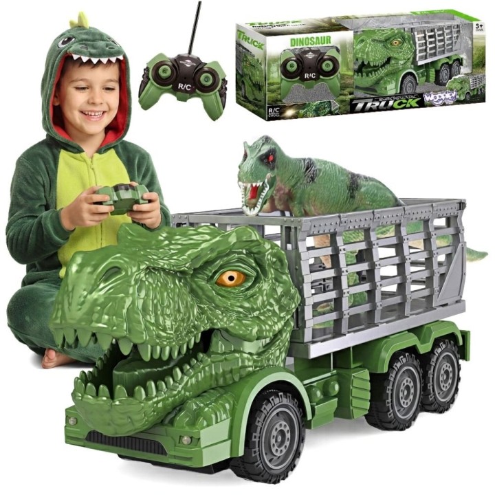 Samochód Zdalnie Sterowany RC Dinozaur Zielony + Figurka WOOPIE