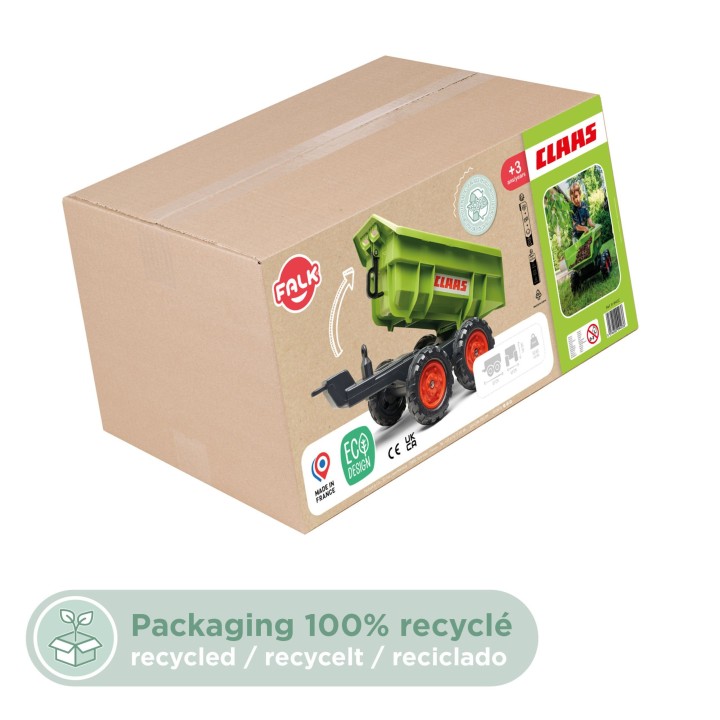 FALK Tipper Trailer for Children 3-7 Years Old - Funny Creal