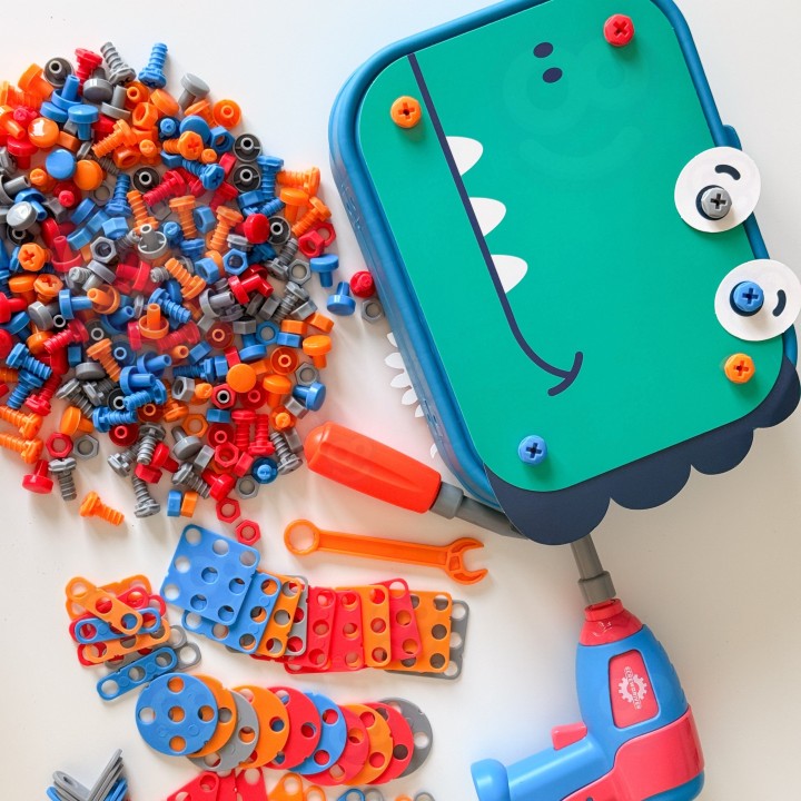 DIY Dinosaur Screws Building Blocks Set | Woopie