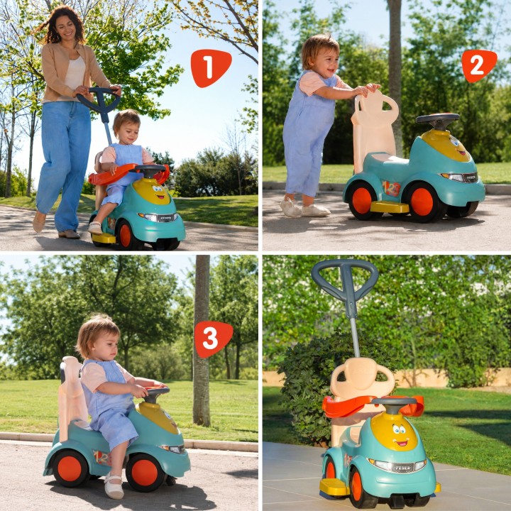 FEBER Ride-on Pusher Rocker 5in1 CASUAL PUSH N'GO - Multifunctional toy