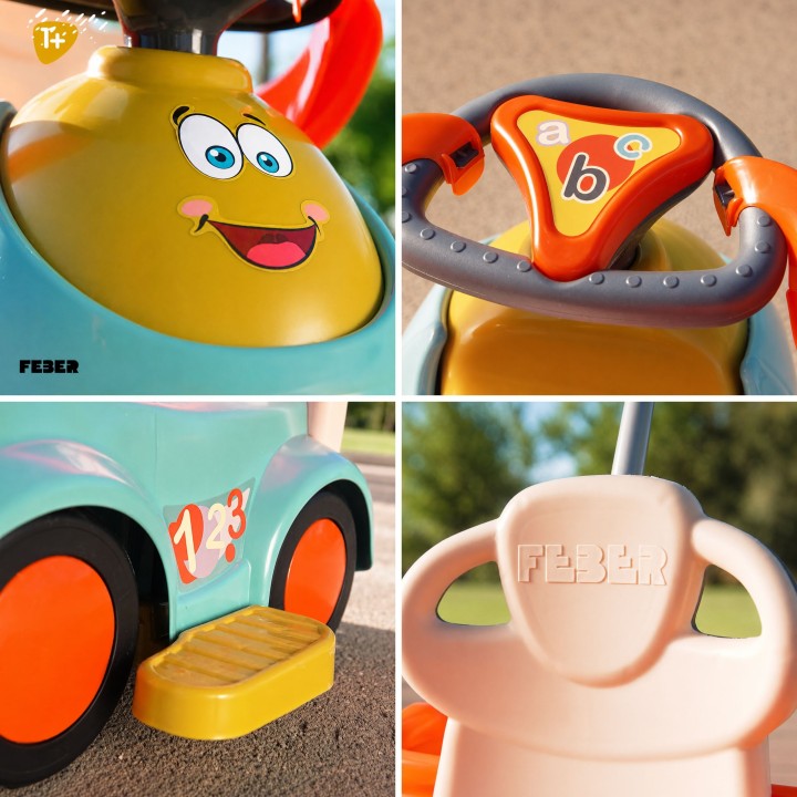 FEBER Ride-on Pusher Rocker 5in1 CASUAL PUSH N'GO - Multifunctional toy
