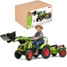 FALK Pedal Tractor with Bucket and Trailer Green CLAAS from 3 Years