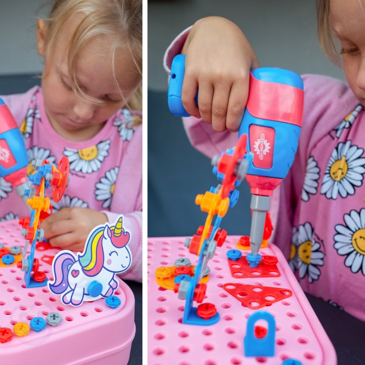 Woopie Unicorn Screwdriver 3D Building Blocks
