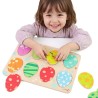 CLASSIC WORLD Wooden Puzzle Eggs Dinosaurs