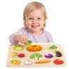 CLASSIC WORLD Wooden Montessori Vegetable Puzzle