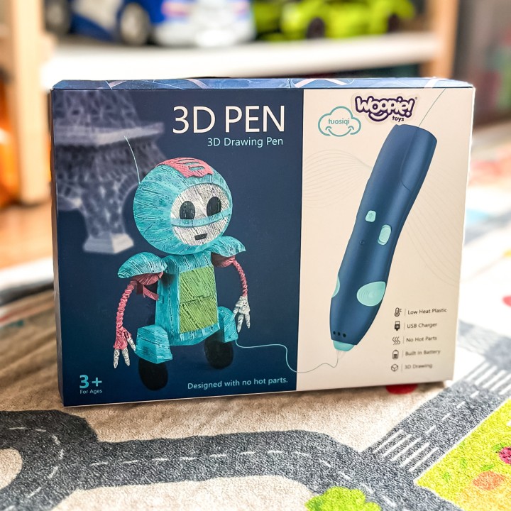 3D Printer-Pen for Children 3+ WOOPIE - Safe with Battery!