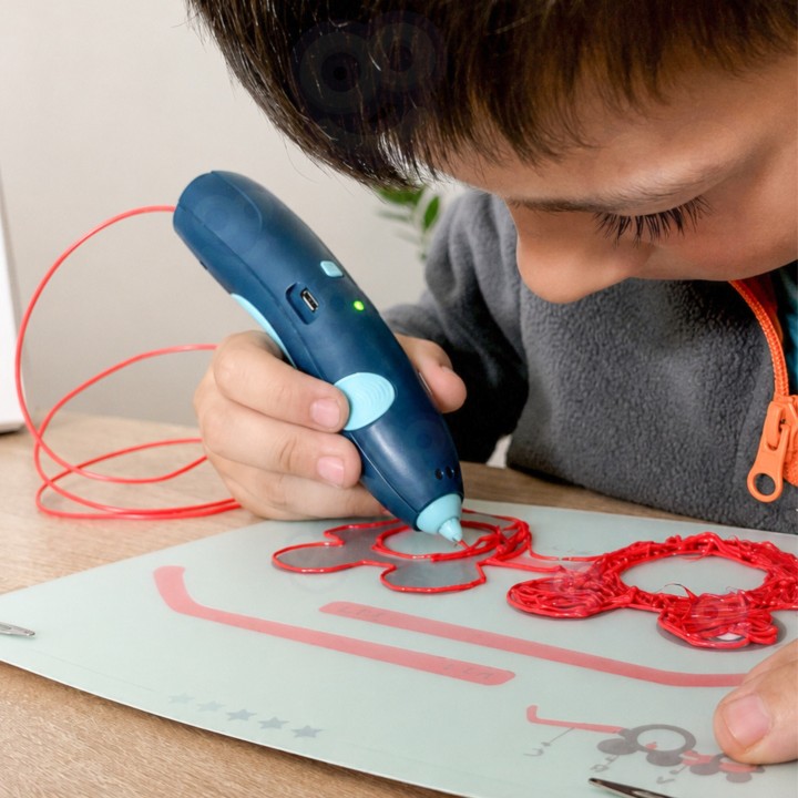 3D Printer-Pen for Children 3+ WOOPIE - Safe with Battery!