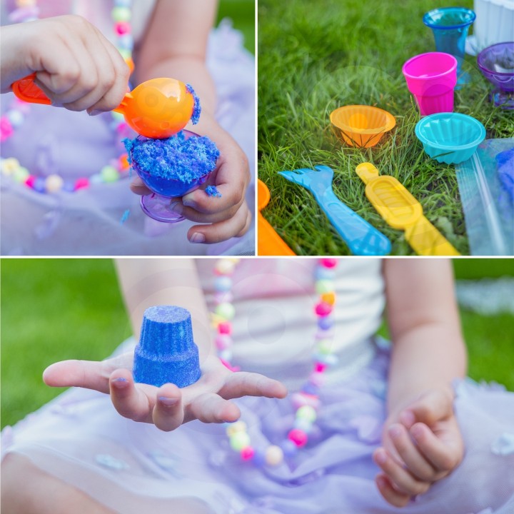 Kinetic Sand Set Ice Cream Parlor 10 pcs Creative Toy
