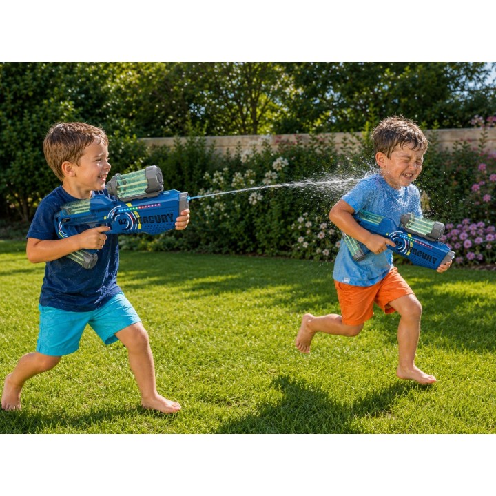 MERCURY 02 Electric Water Gun – LED, USB, 3 Woopie Tanks