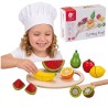CLASSIC WORLD Wooden Velcro Fruit Chopping Set
