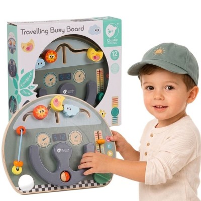 CLASSIC WORLD 6-in-1 Manipulative Board - Multifunctional fun