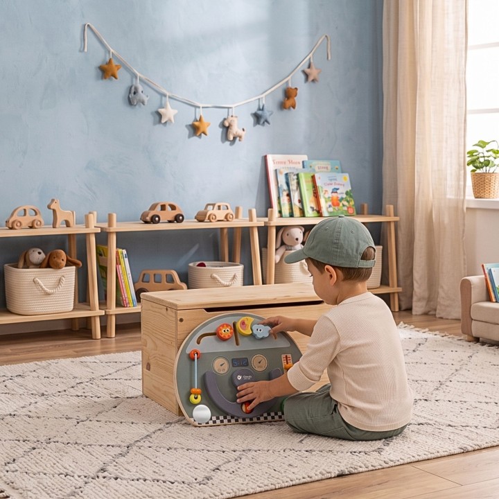 CLASSIC WORLD 6-in-1 Manipulative Board - Multifunctional fun
