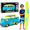 WOOPIE Samochód Bus Surfingowy Klasyczny Ze Światłem I Dźwiękiem Model 1:14