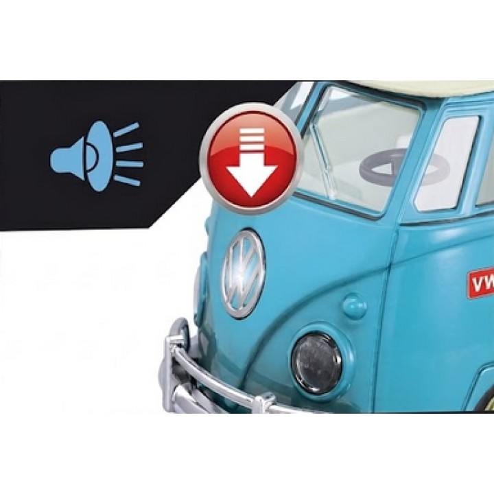 Classic Bus Surfing Van Red 1:14 TOY STAR – Light and Sound