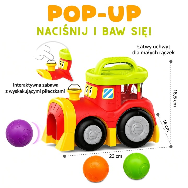 Woopie Baby Interactive Ball Train - Light and Sound