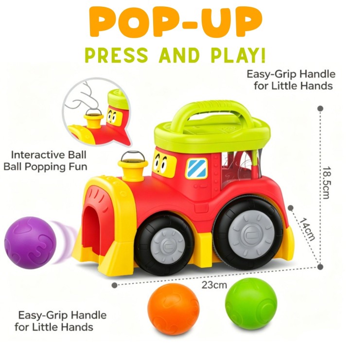 Woopie Baby Interactive Ball Train - Light and Sound