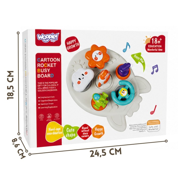 Woopie Activity Rocket Toy - Educational Board
