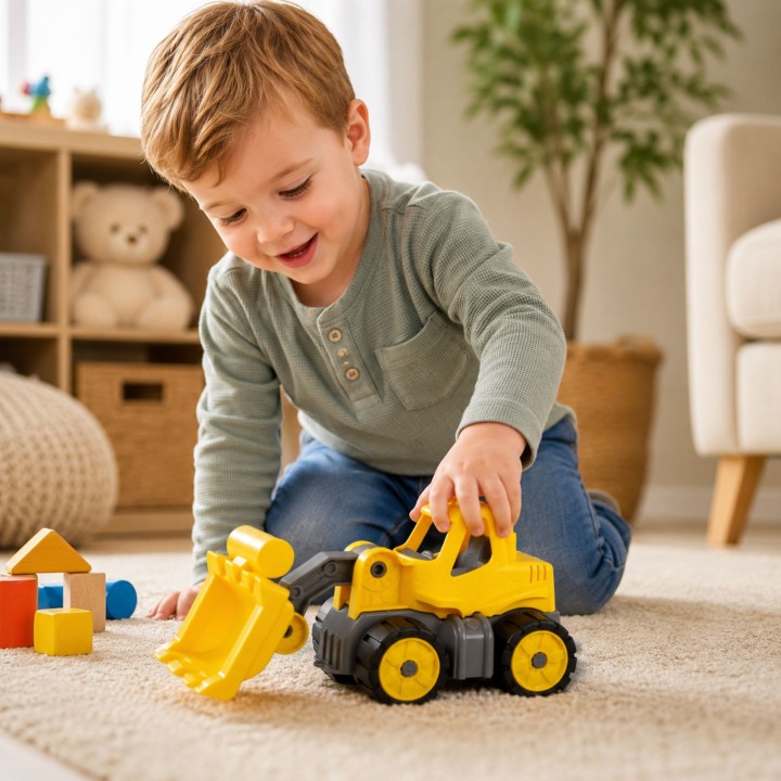BIG Power Worker Mini Loader Sand Truck - Toy 1:12