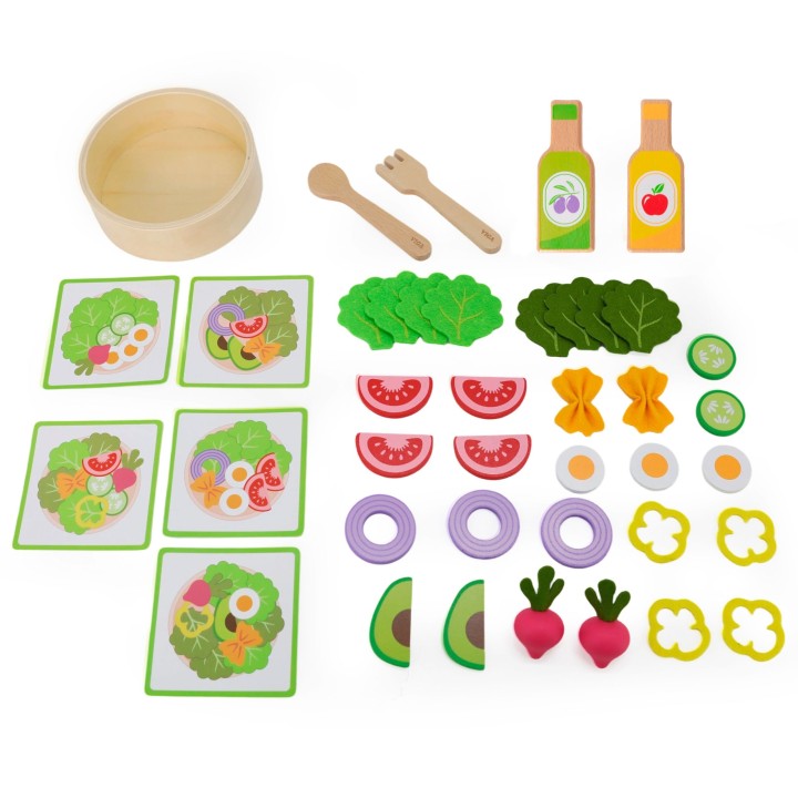 VIGA Salad Wooden Culinary Set 35 pcs 18m+