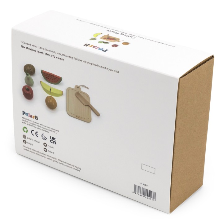 PolarB Wooden Fruit Cutters with Velcro Set 18m+