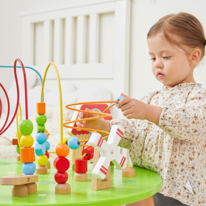 Wooden Sensory Educational Table Interlaced. Mula