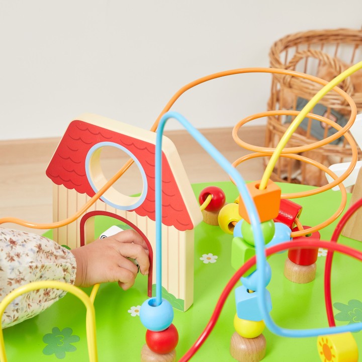 Wooden Sensory Educational Table Interlaced. Mula