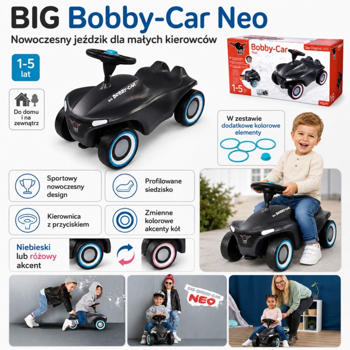 BIG Bobby Car Neo Anthrazit Ride-On - Fun and Style in One