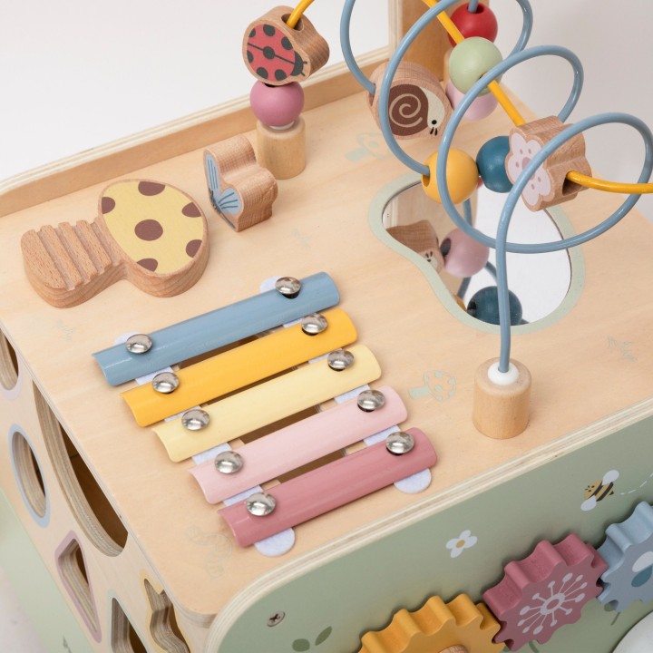 Wooden educational walker pusher Viga PolarB 12m