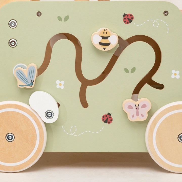 Wooden educational walker pusher Viga PolarB 12m